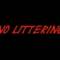 No Littering